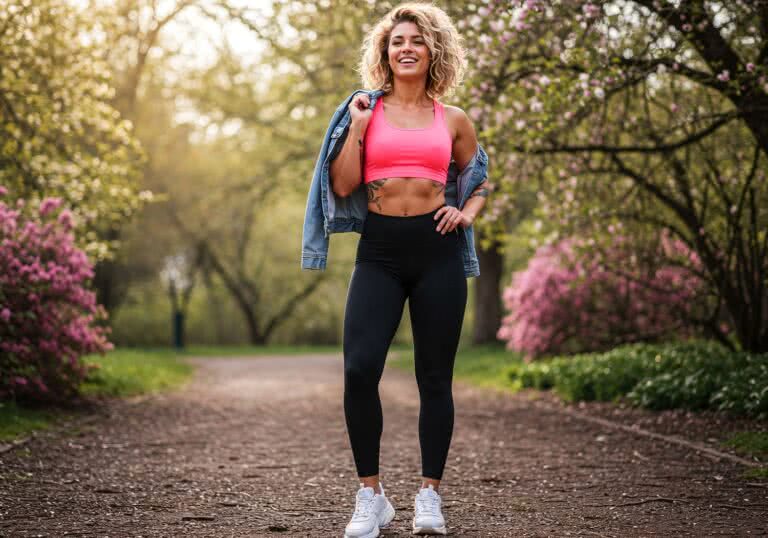 Wiosenna energia w odważnym sport-chic – stylizacje dla australijskiej blondynki